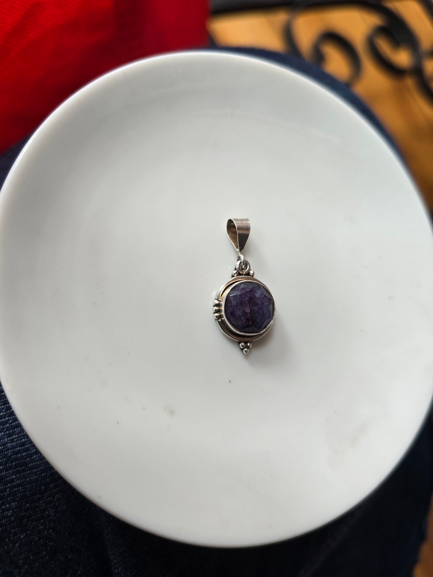 Colgante Tanzanita en plata 950