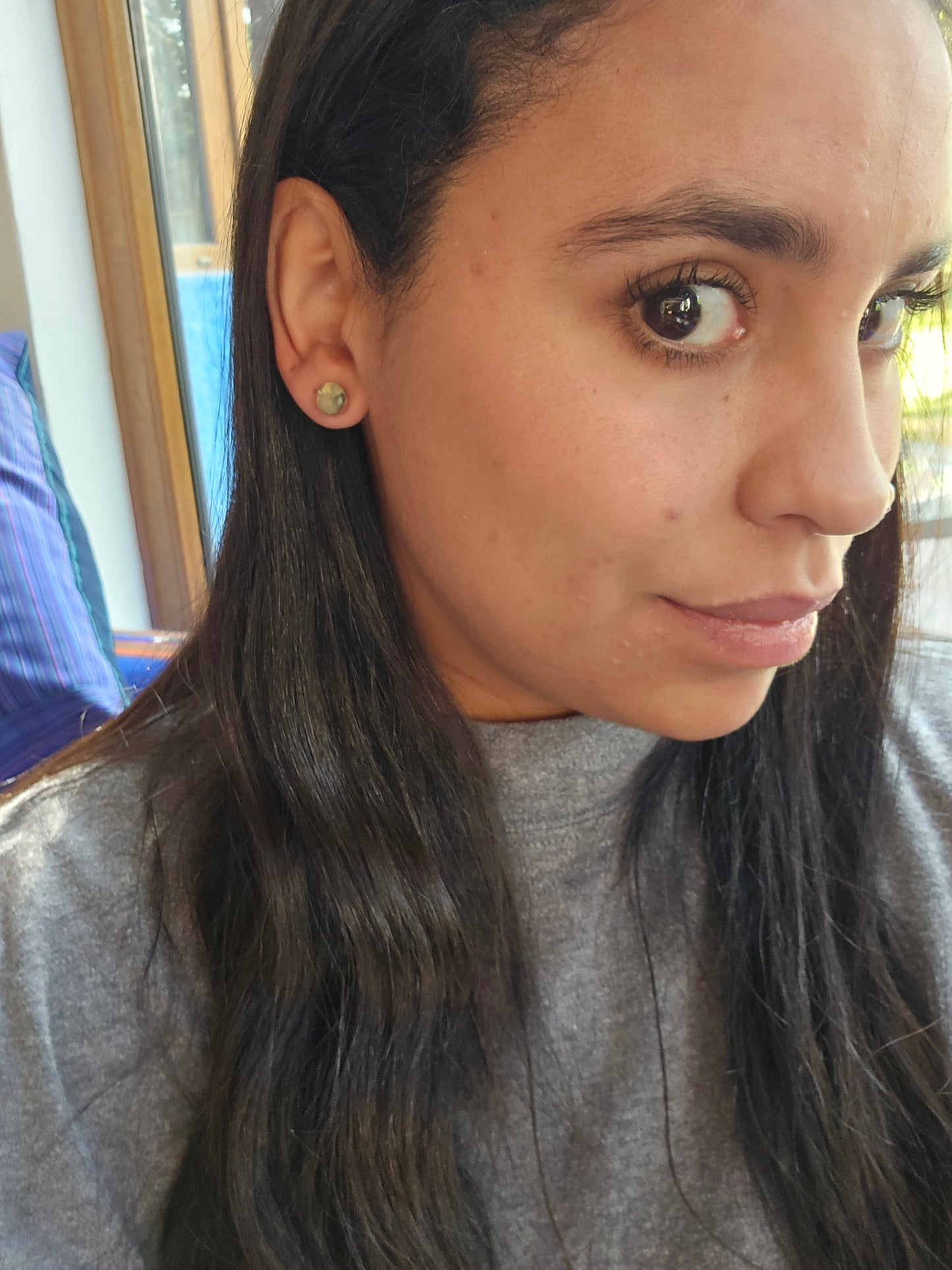 Top Back aros intercambiables PEQUEÑOS Prenihita y Back Triangulo pequeño plata 950