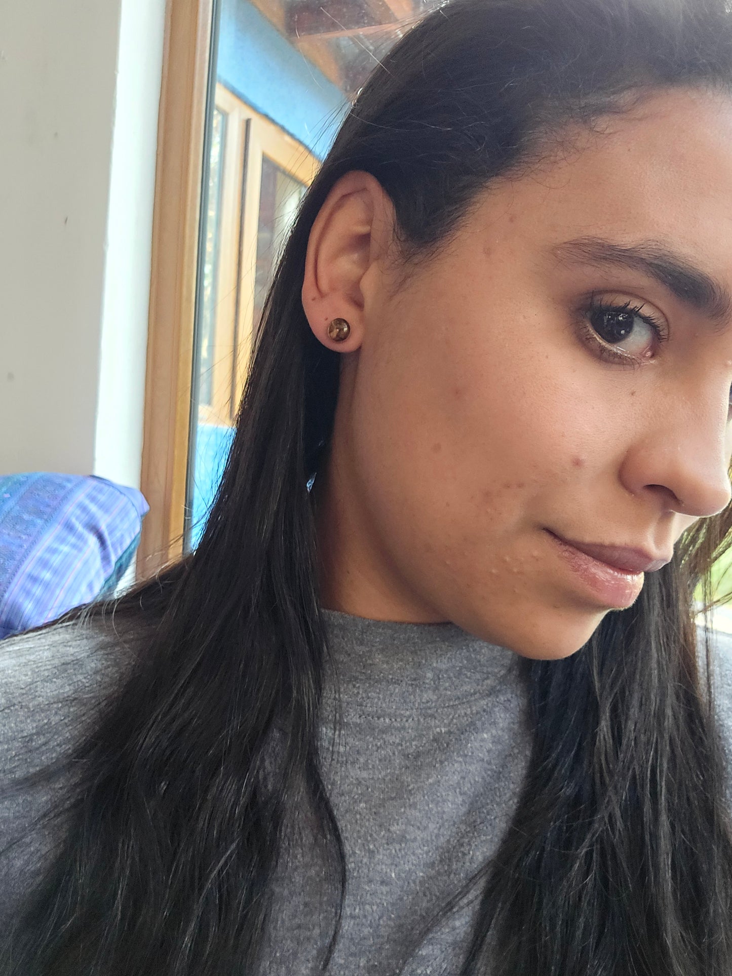 Top colección aros intercambiables pequeño amatista