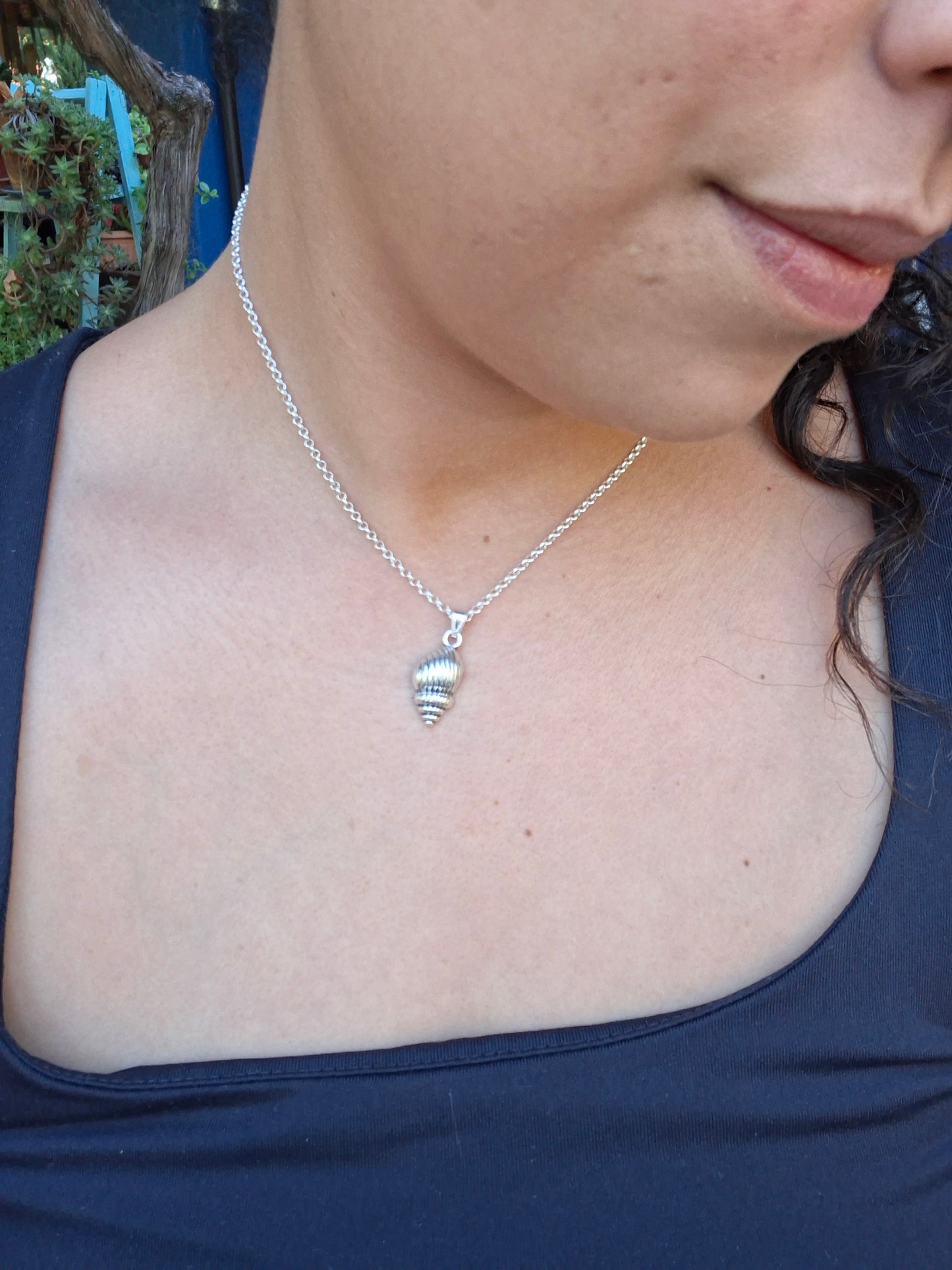 Concha Espiral plata 950