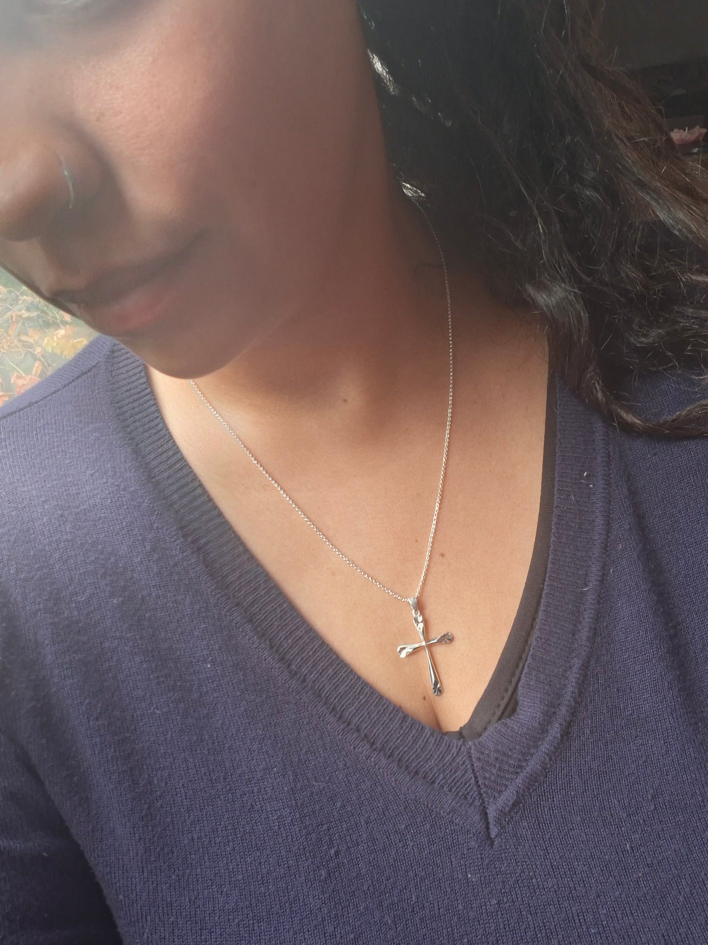 Colgante Cruz de plata