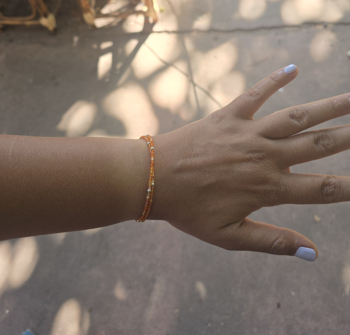 Pulsera Cornalina dos vueltas o collar corto con plata 950