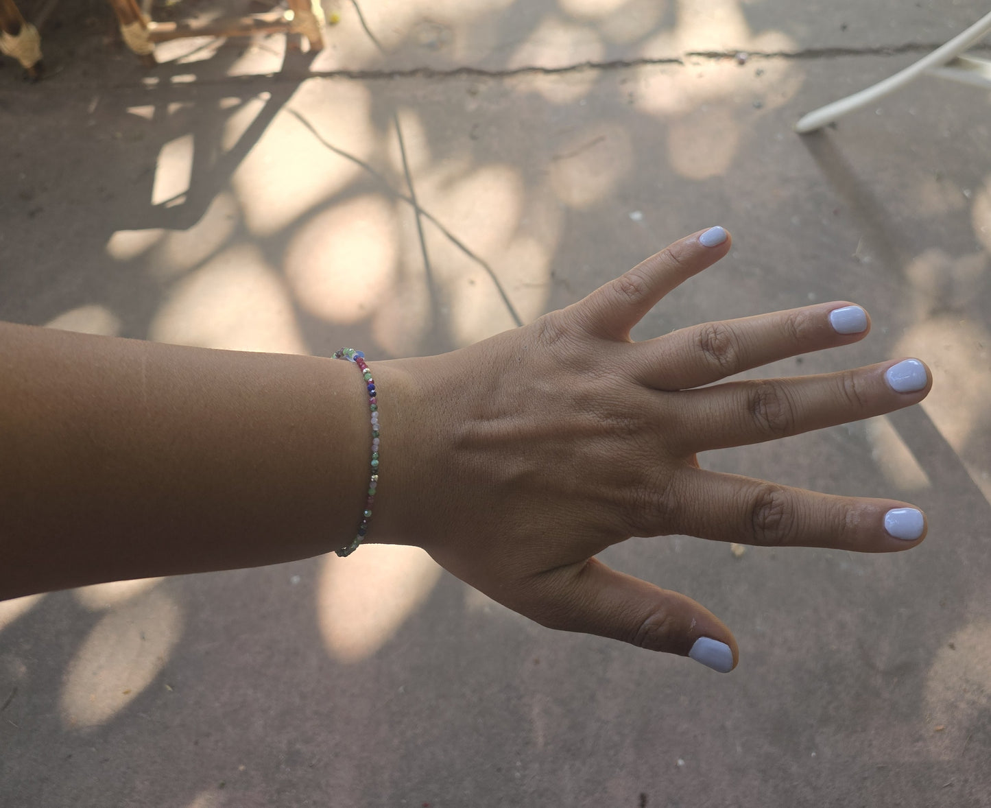 Pulsera mix (Zoisita, granate, cornalina, lapislázuli, amazonita, amatista) plata 950 gancho normal