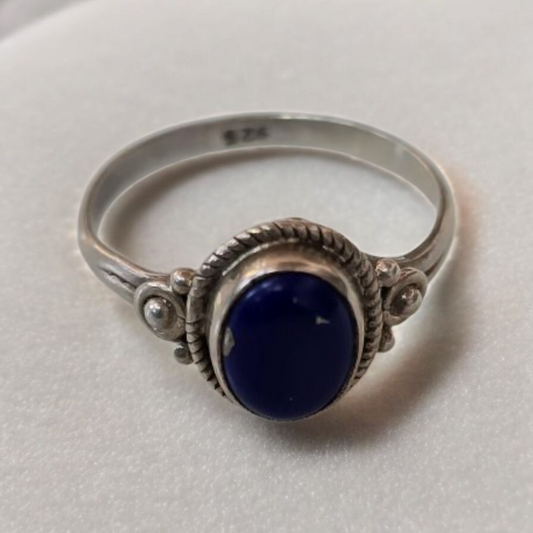 Anillo Lapislázuli Talla 14,5 plata 925
