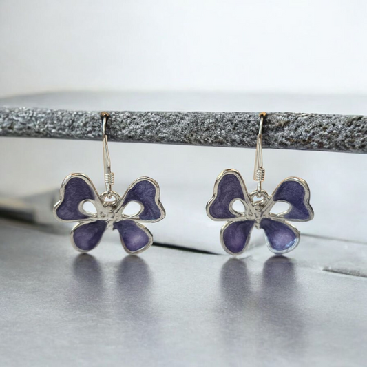 Mariposa Libertad plata 950 encapsulada morada