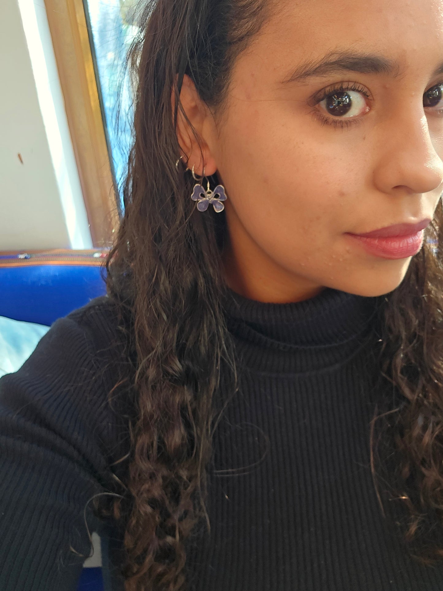 Mariposa Libertad plata 950 encapsulada morada