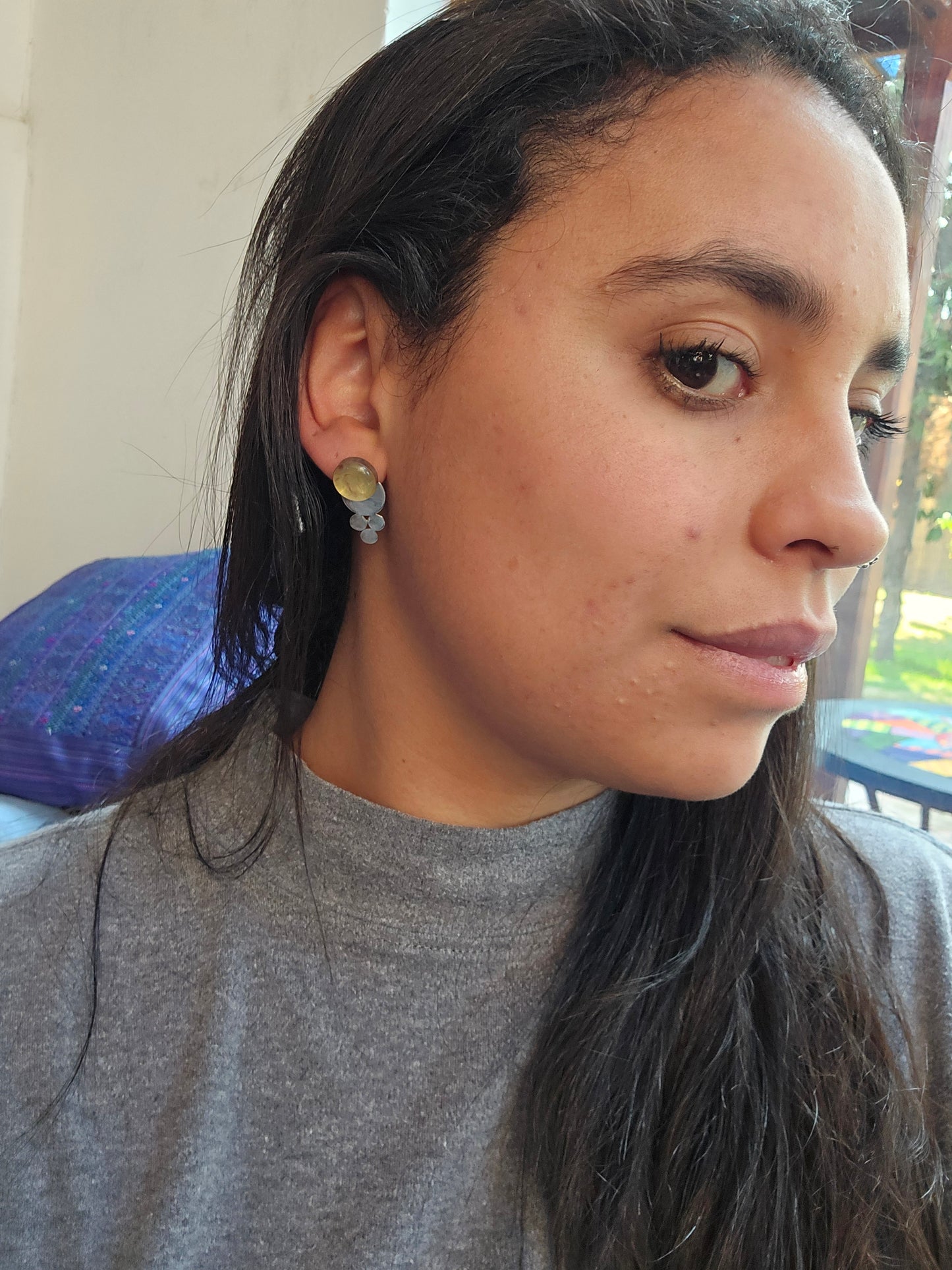 Top Back aros intercambiables PEQUEÑOS Prenihita y Back Tres  plata 950