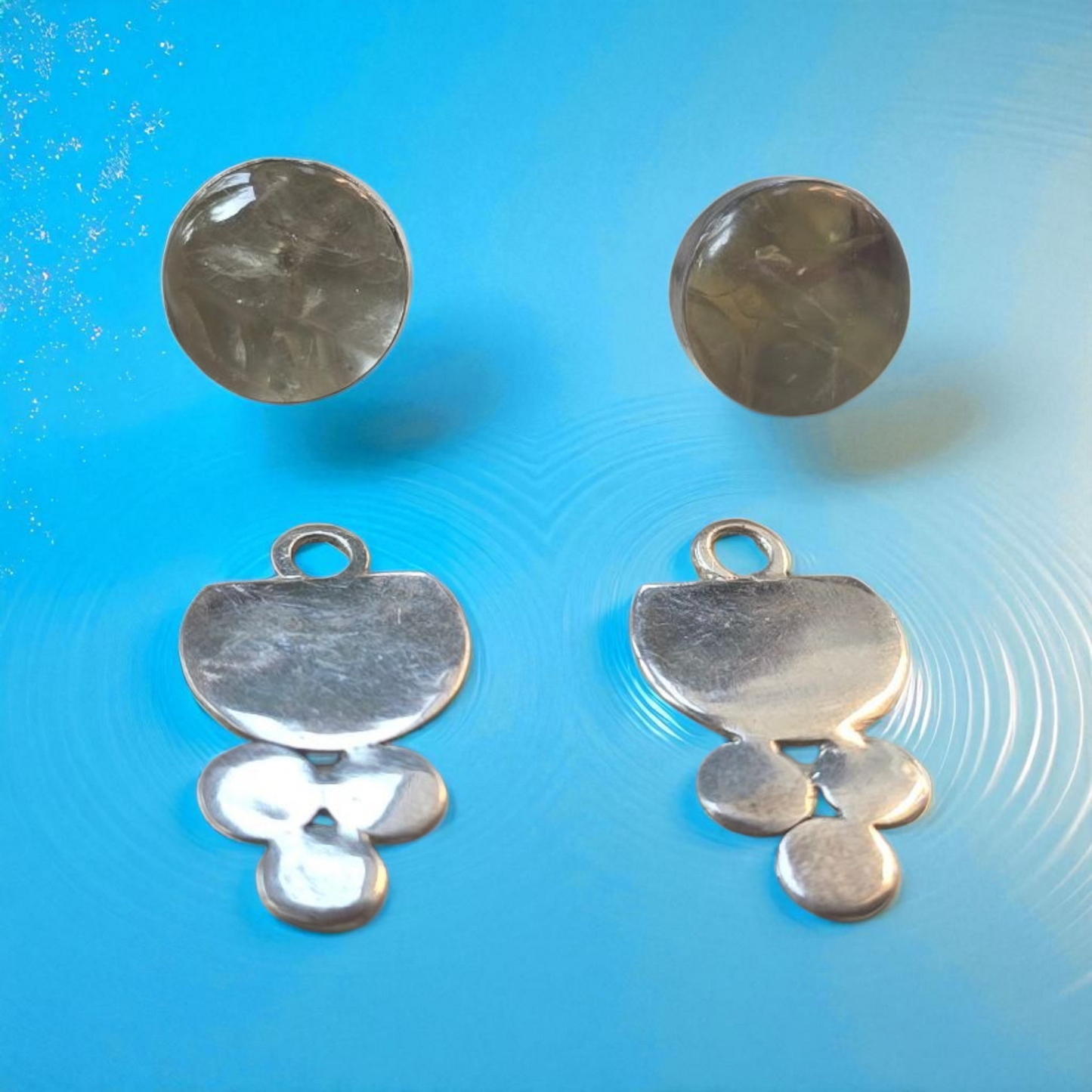 Top Back aros intercambiables PEQUEÑOS Prenihita y Back Tres  plata 950