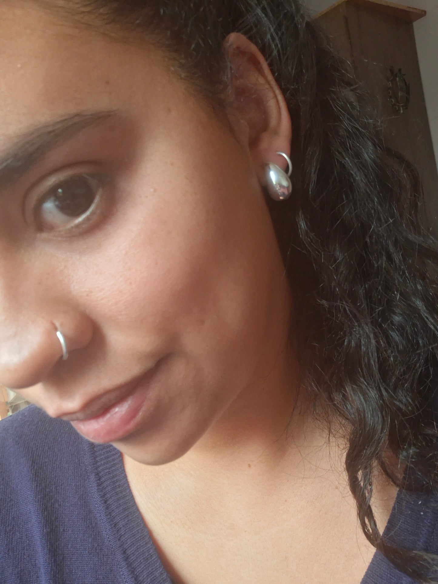 Aros de gota Plata 950