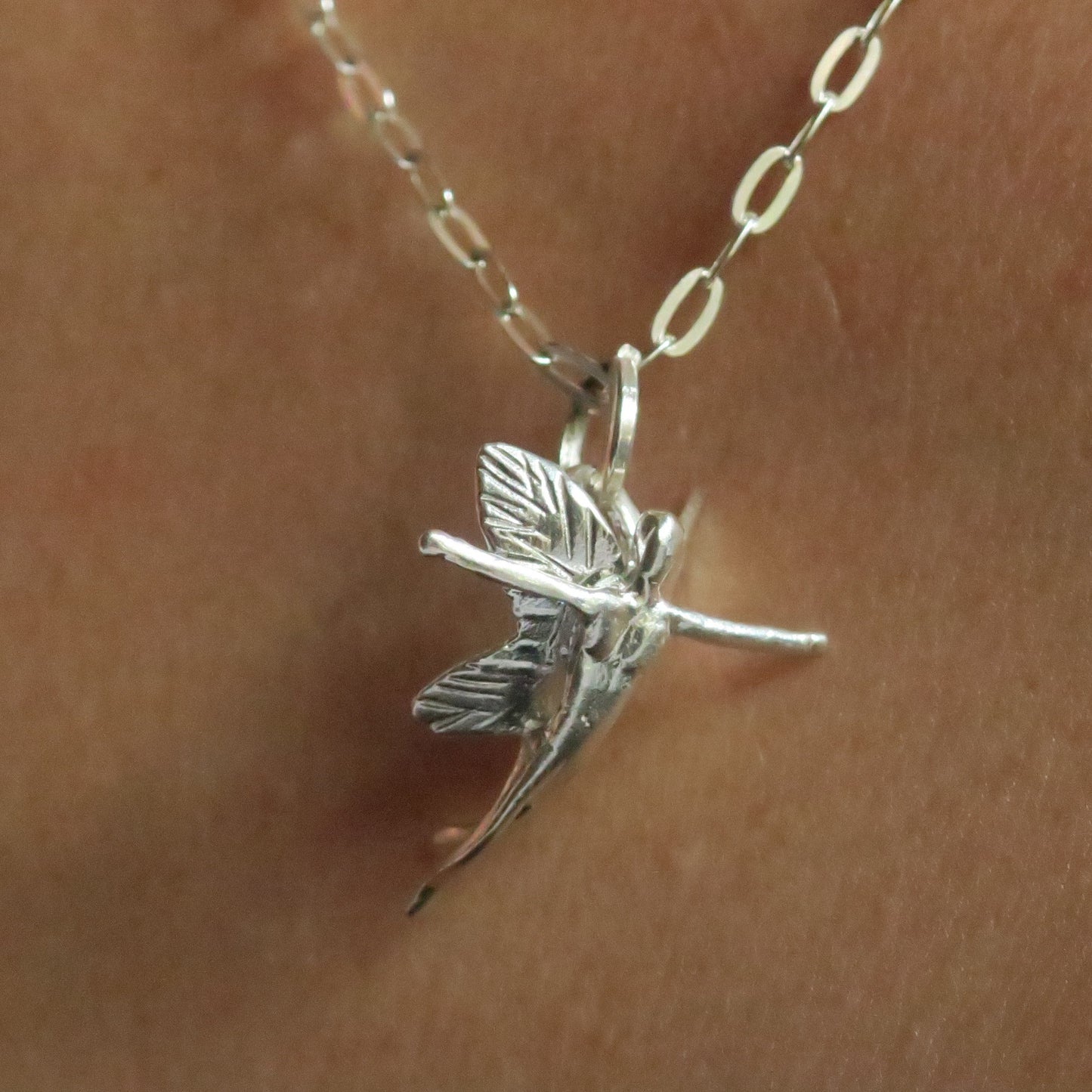 Colgante hada Elena plata 950