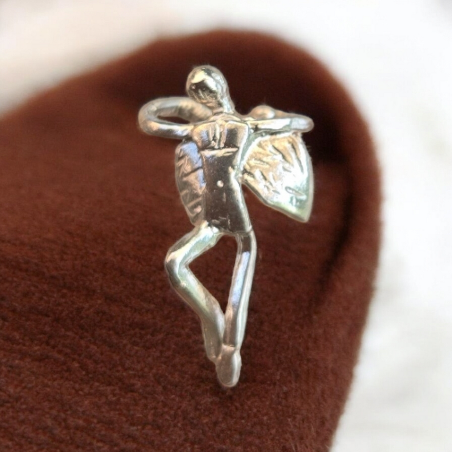 Aro a Presión Gabriela susurrante de plata 950