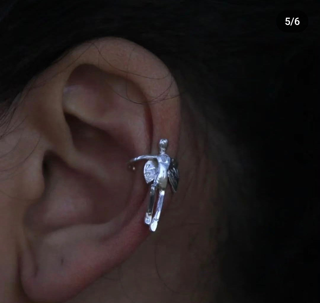 Aro a Presión Gabriela susurrante de plata 950